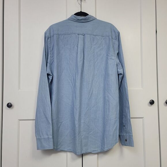 Old navy SLIM xl tall button down long sleeve chambray shirt - Picture 8 of 9